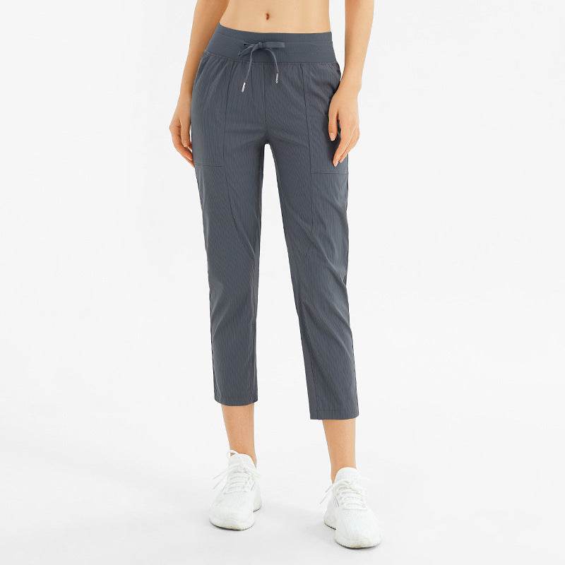 Loose Running Fitness Breathable Nine-Point Pocket Yoga Pants - MYLUXURY LANE ENTERPRISE