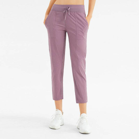 Loose Running Fitness Breathable Nine-Point Pocket Yoga Pants - MYLUXURY LANE ENTERPRISE