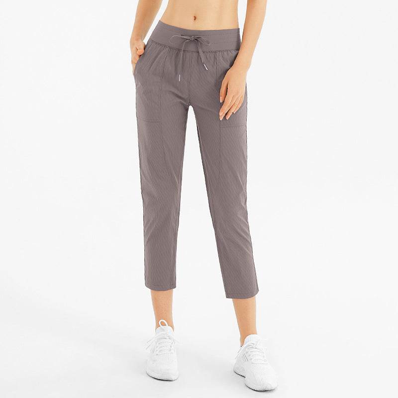 Loose Running Fitness Breathable Nine-Point Pocket Yoga Pants - MYLUXURY LANE ENTERPRISE