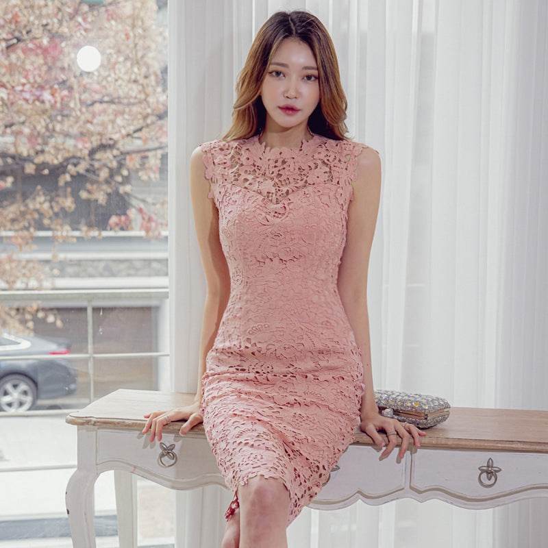 Lace Dress Women's Bag Hips Are Thin And Base Skirt - MYLUXURY LANE ENTERPRISE