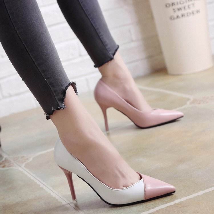 Shallow Mouth Pointed High Heels Sexy Temperament Stiletto Single Shoes - MYLUXURY LANE ENTERPRISE