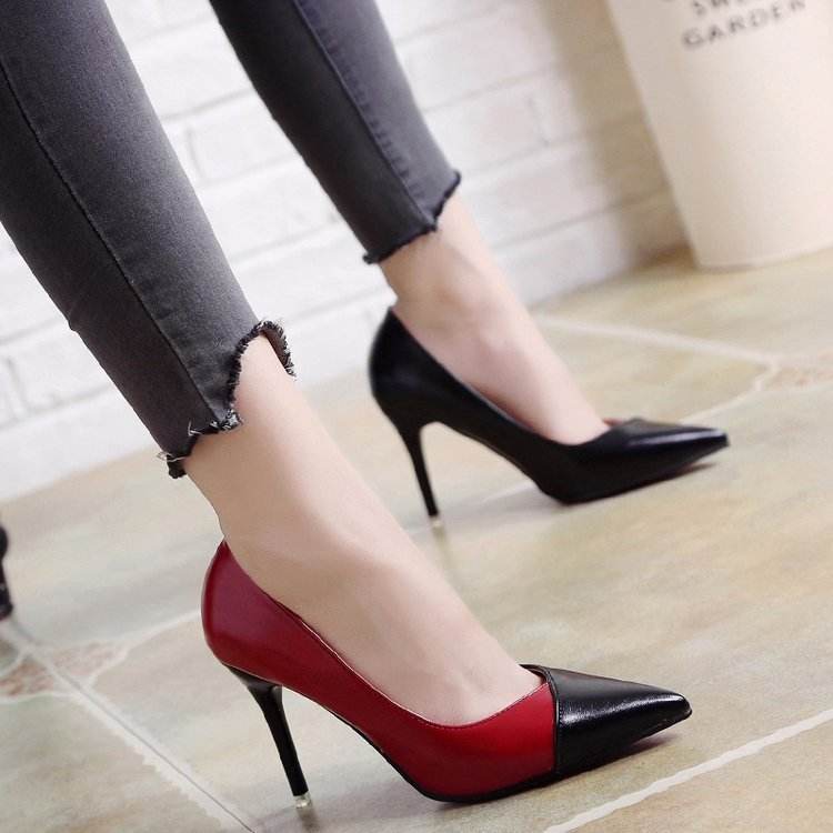 Shallow Mouth Pointed High Heels Sexy Temperament Stiletto Single Shoes - MYLUXURY LANE ENTERPRISE