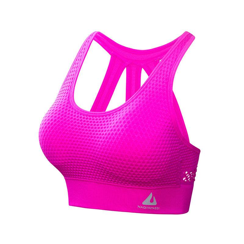 Hollow Beauty Back Sports Bra Gathers Yoga Vest - MYLUXURY LANE ENTERPRISE