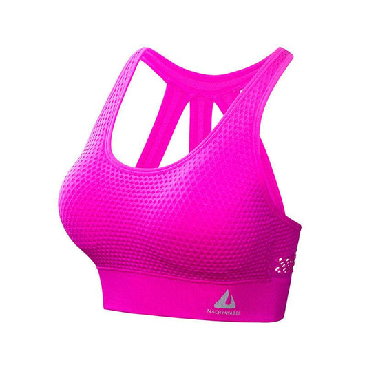 Hollow Beauty Back Sports Bra Gathers Yoga Vest - MYLUXURY LANE ENTERPRISE
