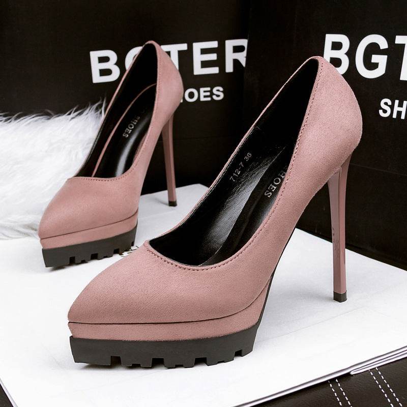 Korean Style High Heels Stiletto Professional Sexy Female Pumps - MYLUXURY LANE ENTERPRISE