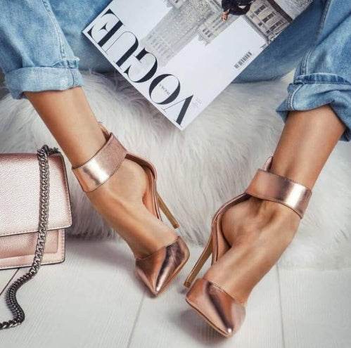 European and American new sandals explosions champagne single shoes - MYLUXURY LANE ENTERPRISE