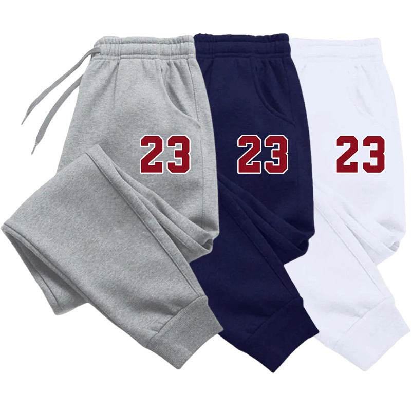 Men's Luxury Printed Sweatpants Warm Jogger Multi-pack Straight-leg Pants - MYLUXURY LANE ENTERPRISE