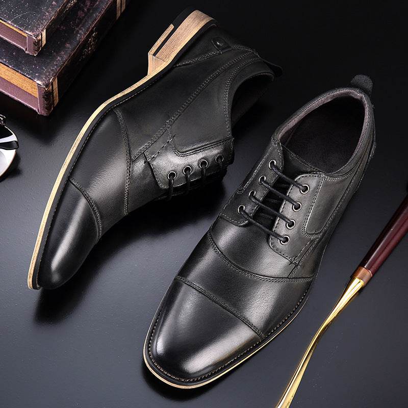Leather lace-up casual shoes - MYLUXURY LANE ENTERPRISE