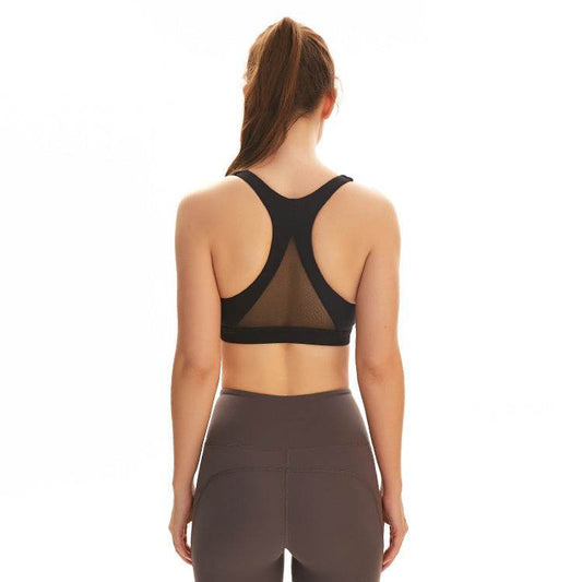 Mesh stitching sexy back sports bra - MYLUXURY LANE ENTERPRISE