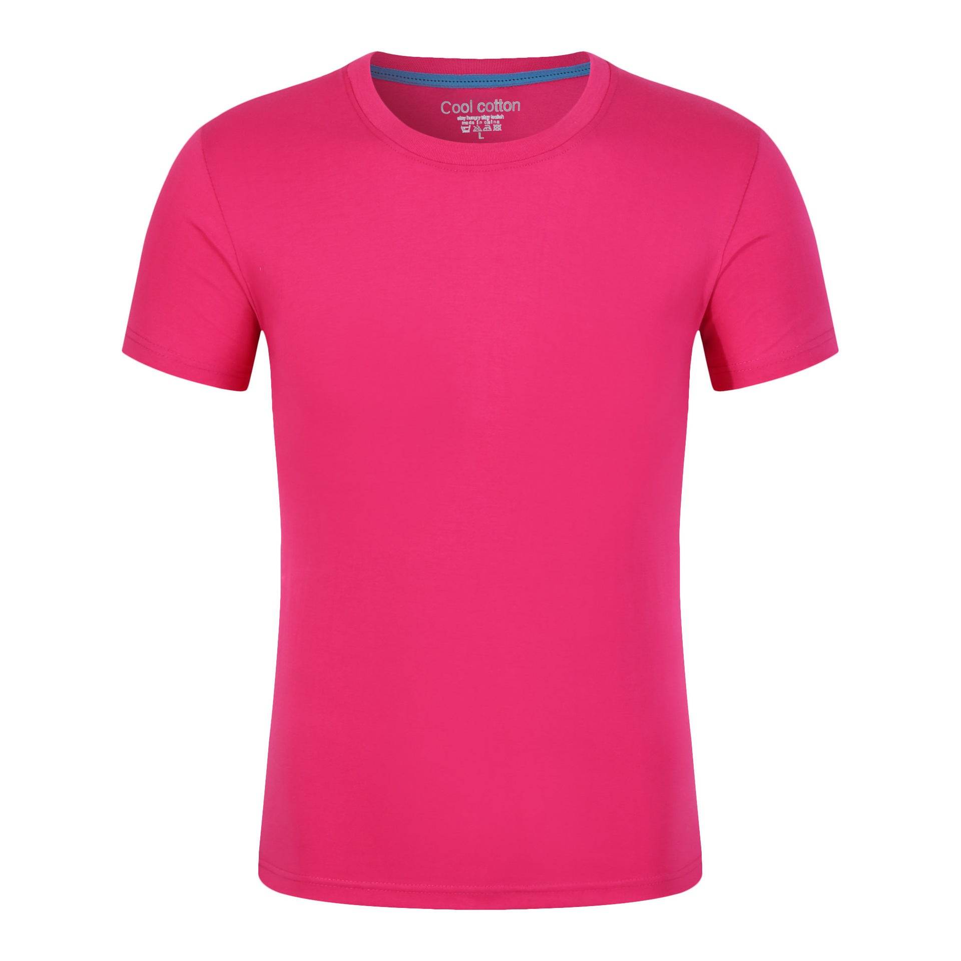 Cotton Blank With No Printed Patterns Round Neck Short T-shirt - MYLUXURY LANE ENTERPRISE