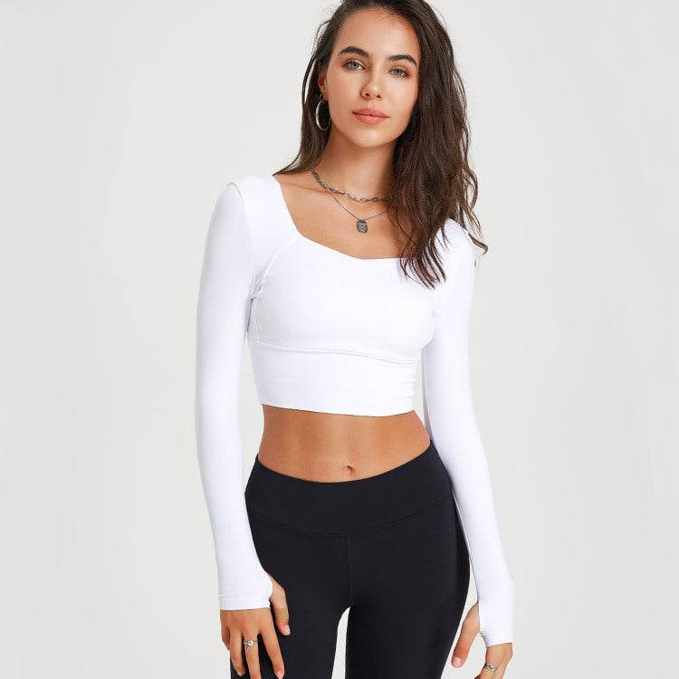 Long Sleeve Women's Quick-drying Slim Fit Running Training Sports Workout Clothes Top - MYLUXURY LANE ENTERPRISE