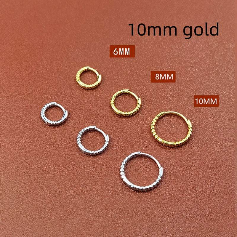 Special Interest Light Luxury Design Rounded Edge Zircon Earrings - MYLUXURY LANE ENTERPRISE