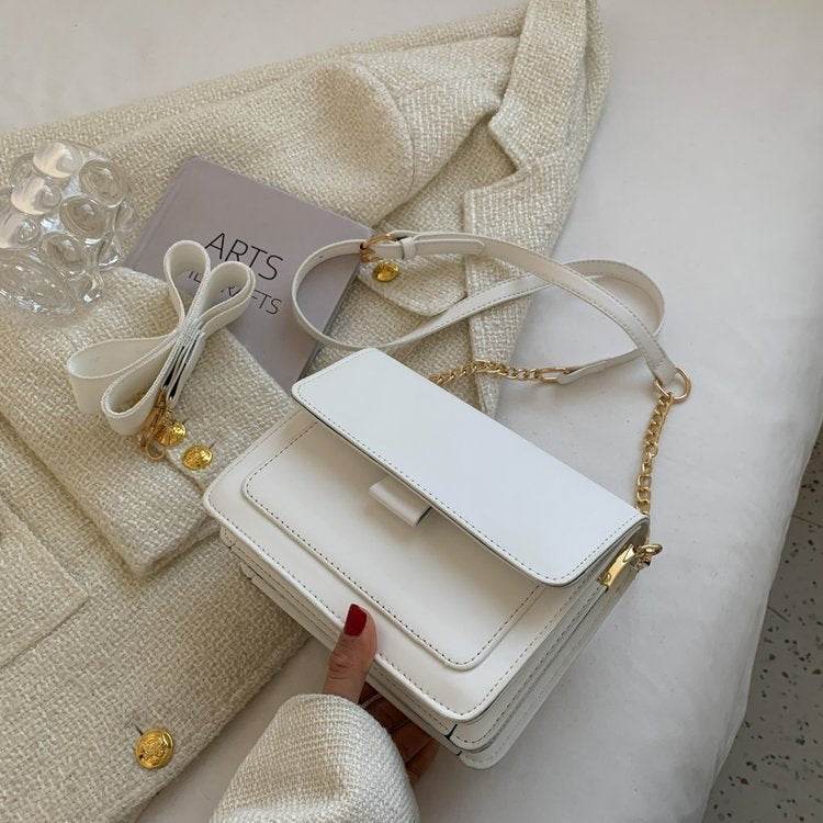 Chain Messenger Bag Fashion Broadband Shoulder Small Square Bag - MYLUXURY LANE ENTERPRISE