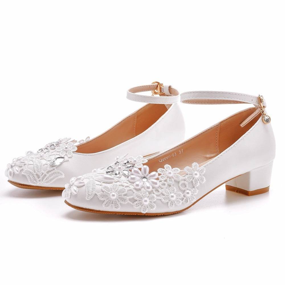 Lace Bridal Shoes Pregnant Women - MYLUXURY LANE ENTERPRISE