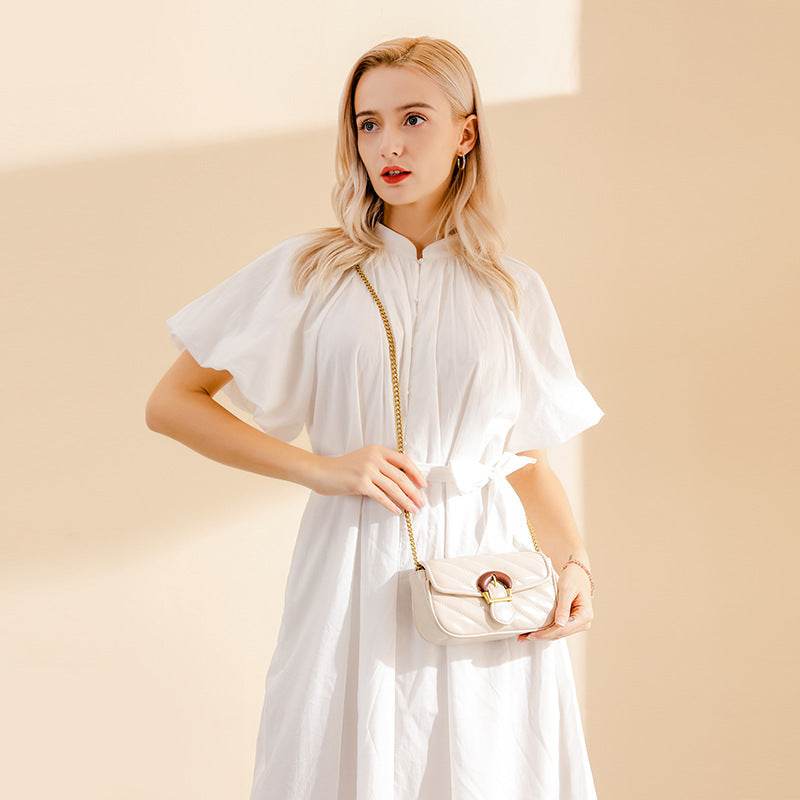 Embroidered Chain Design Crossbody Mini Bag - MYLUXURY LANE ENTERPRISE