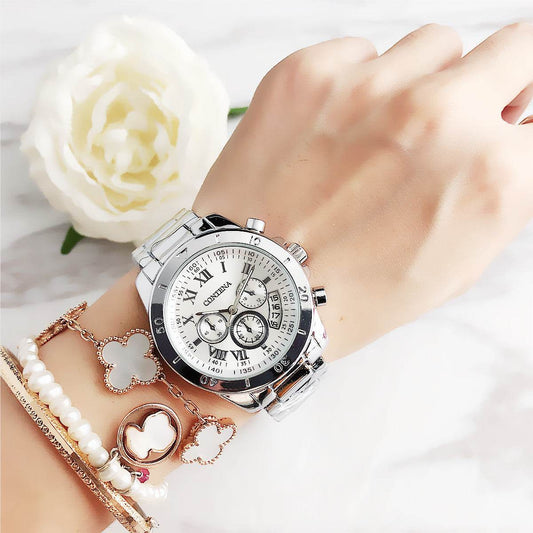 Diamond Simple Mesh Strap Stainless Steel Watch - MYLUXURY LANE ENTERPRISE