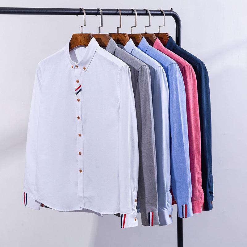 All-matching Casual Cotton Summer Business Oxford Woven Shirts - MYLUXURY LANE ENTERPRISE