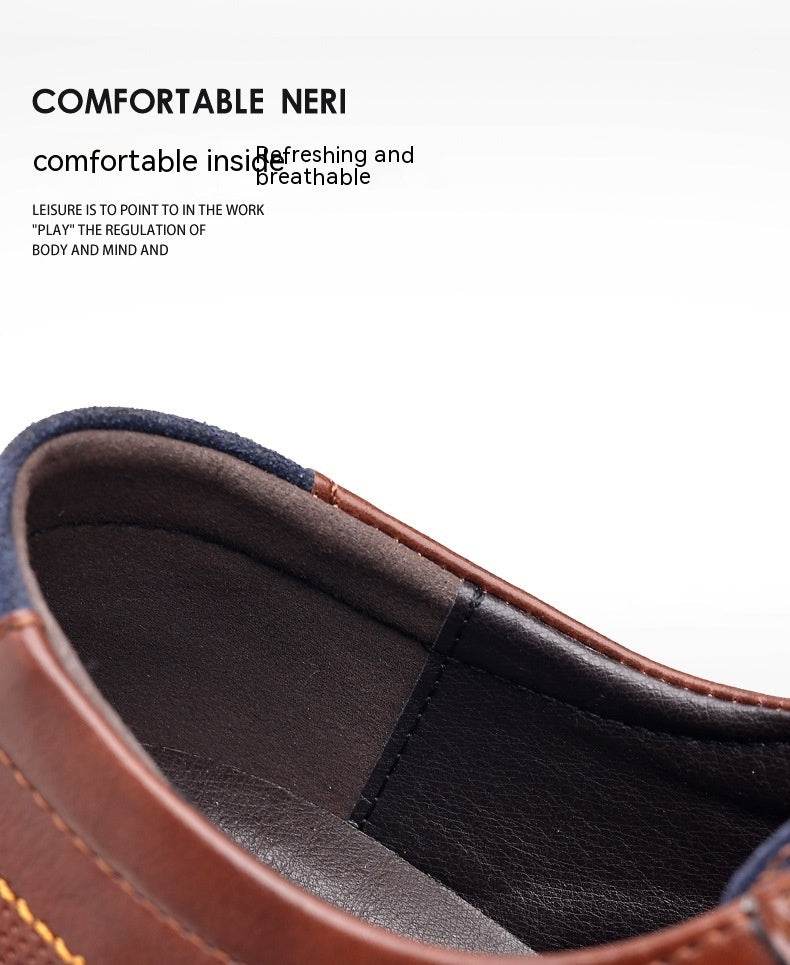 Men's Work Fashion Leather Shoes - MYLUXURY LANE ENTERPRISE