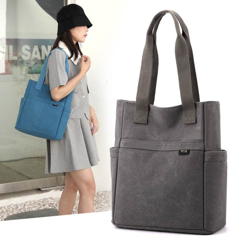 Casual Portable Summer New Shoulder Bag Canvas Bag For Women - MYLUXURY LANE ENTERPRISE