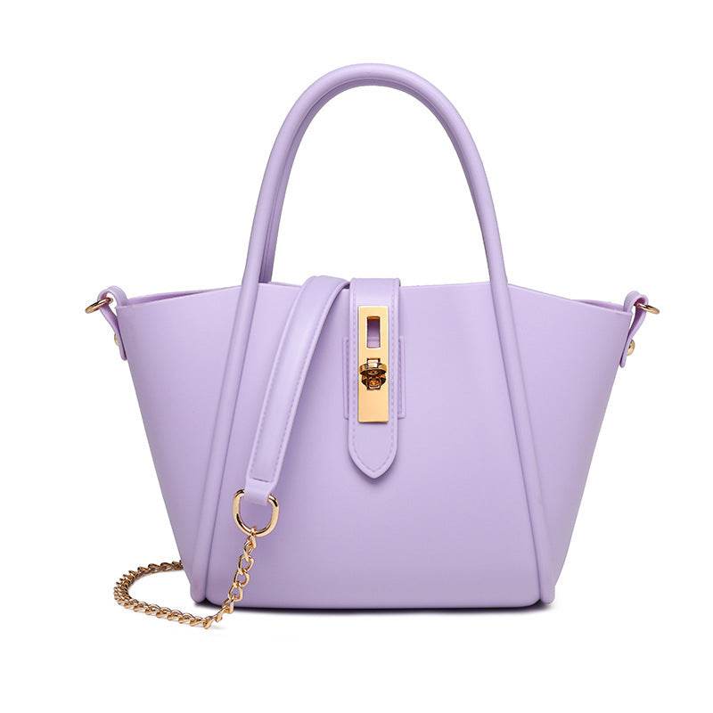 Portable Women's Leather Fashion Vegetable Basket Shoulder Messenger Bag - MYLUXURY LANE ENTERPRISE