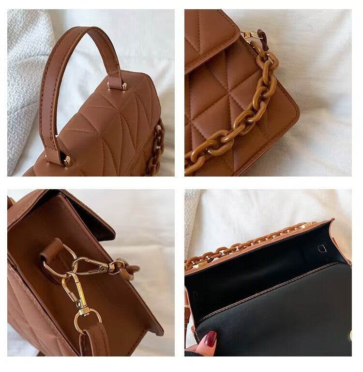 Trendy Simple Textured Shoulder Messenger Bag - MYLUXURY LANE ENTERPRISE