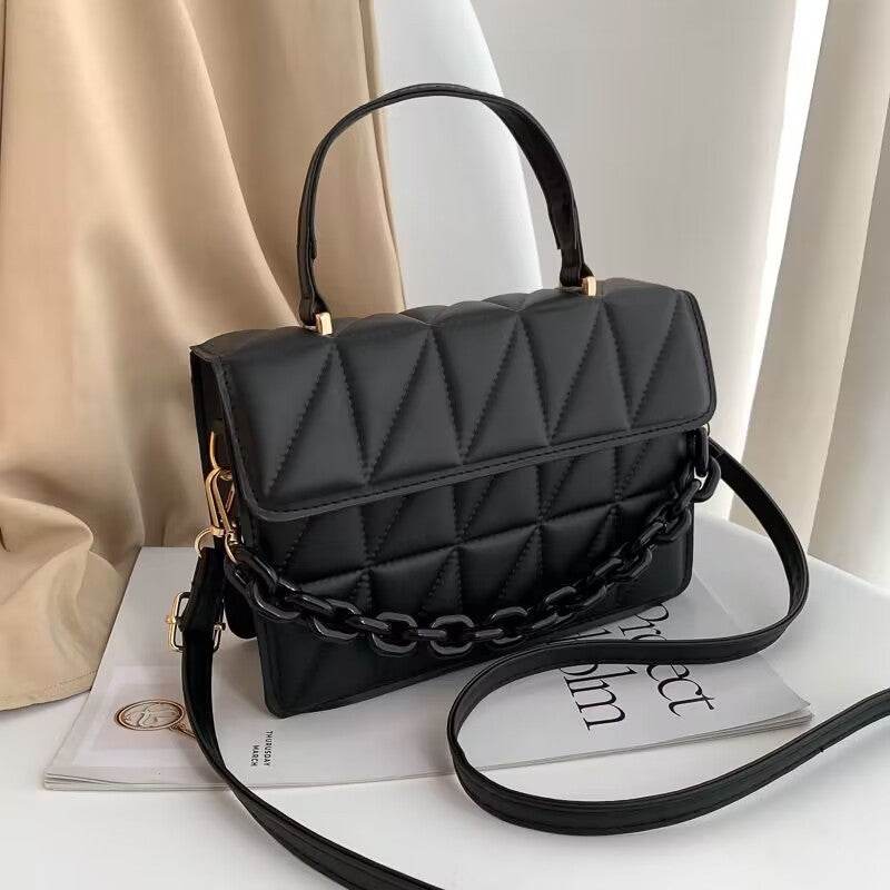 Trendy Simple Textured Shoulder Messenger Bag - MYLUXURY LANE ENTERPRISE