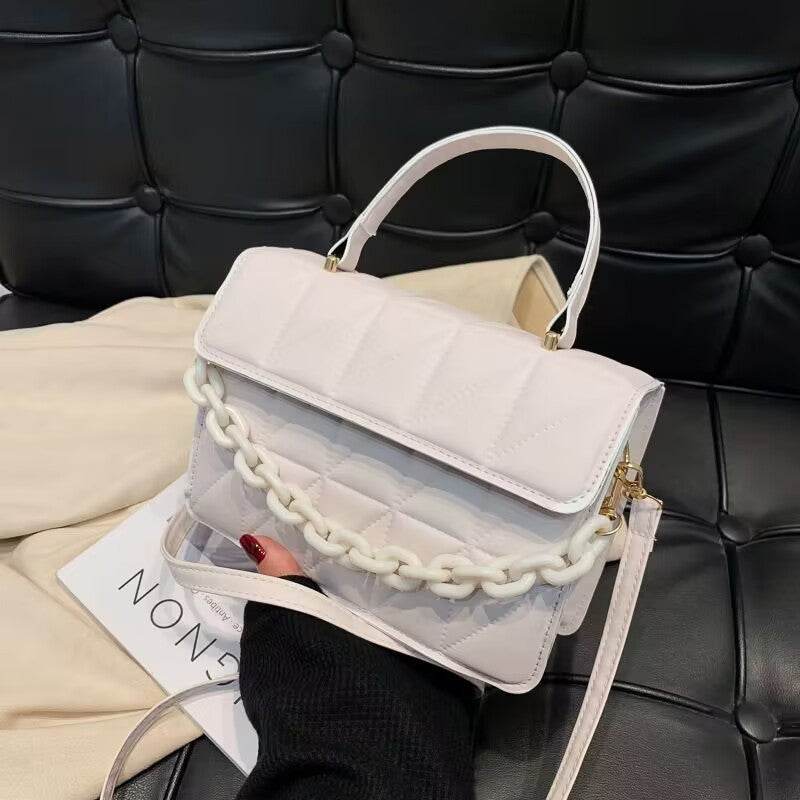 Trendy Simple Textured Shoulder Messenger Bag - MYLUXURY LANE ENTERPRISE