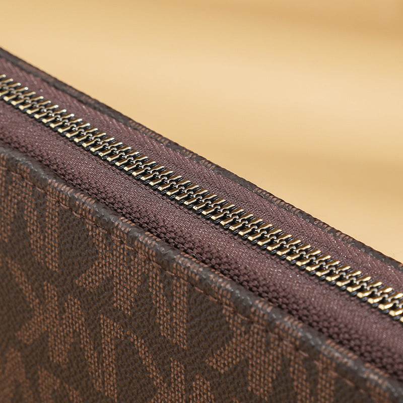 Printing Multiple Card Slots Large Capacity New Zipper Handbag - MYLUXURY LANE ENTERPRISE
