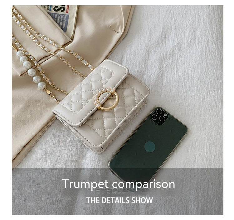 Diamond Chain Shoulder Crossbody Bag - MYLUXURY LANE ENTERPRISE