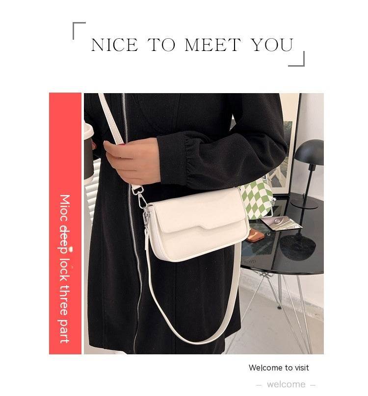 Niche Baguette Bag Korean Style Simple Underarm Shoulder Bag - MYLUXURY LANE ENTERPRISE