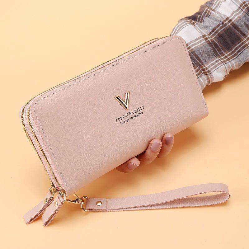 Women's Handbag Long Double Layer Zipper Large Capacity - MYLUXURY LANE ENTERPRISE