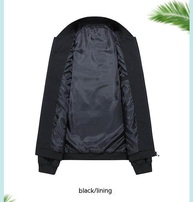 Men's Thin Coat Jacket Stand Collar Fashion Brand Casual Baseball Collar - MYLUXURY LANE ENTERPRISE