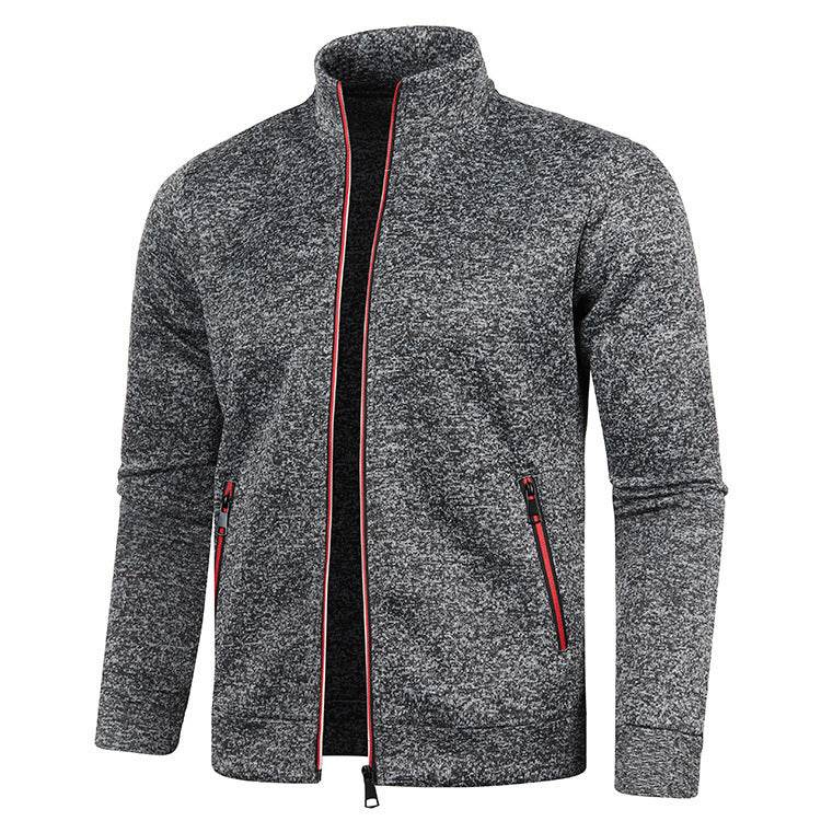 Men's Long Zipper Knitted Jacket - MYLUXURY LANE ENTERPRISE