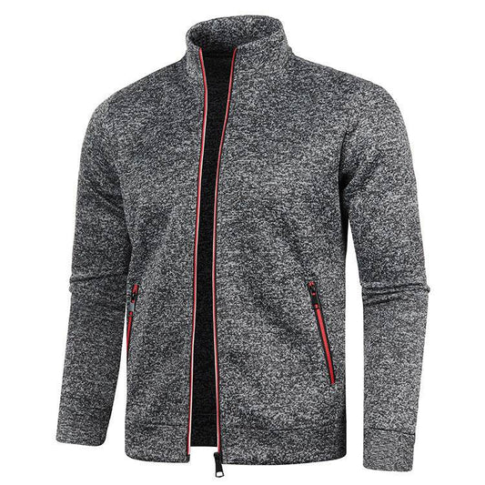 Men's Long Zipper Knitted Jacket - MYLUXURY LANE ENTERPRISE