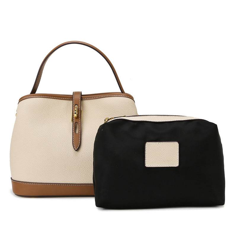 Lychee Pattern Large Capacity Contrast Color Single Shoulder Messenger Bag - MYLUXURY LANE ENTERPRISE