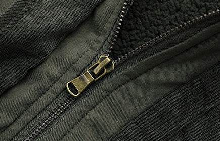 Men's Plus Size Lambswool Hooded Cotton Jacket - MYLUXURY LANE ENTERPRISE