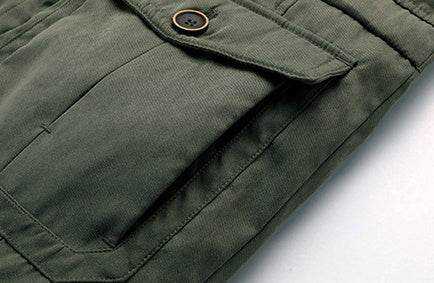 Men's Plus Size Lambswool Hooded Cotton Jacket - MYLUXURY LANE ENTERPRISE
