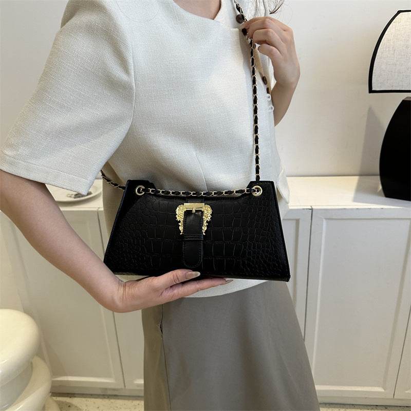 Women's Fashion Simple Chain Fashion Bag Shoulder Bag Casual Trend Crossbody Small Square Bag - MYLUXURY LANE ENTERPRISE