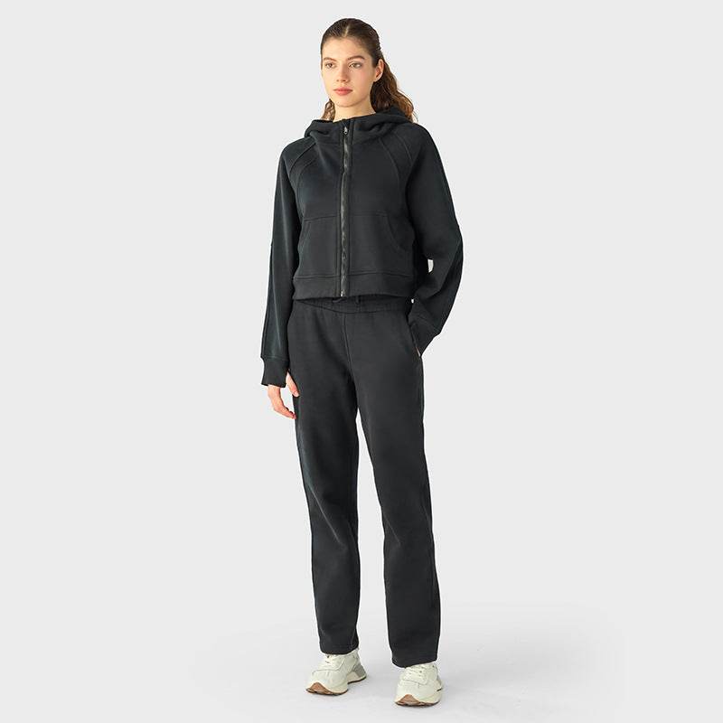 Women's Versatile Casual Zipper Velvet Sport Coat - MYLUXURY LANE ENTERPRISE