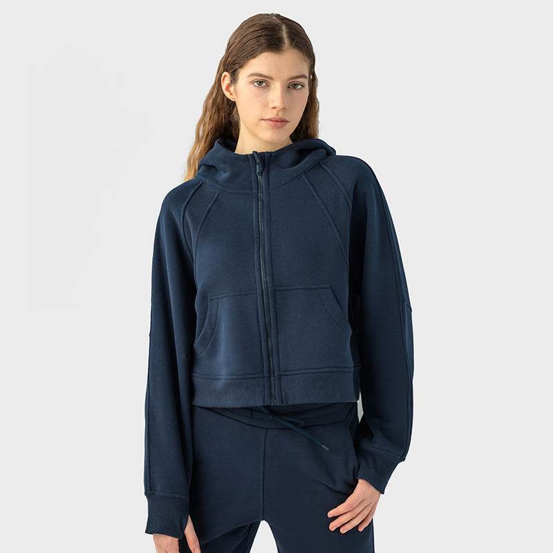 Women's Versatile Casual Zipper Velvet Sport Coat - MYLUXURY LANE ENTERPRISE