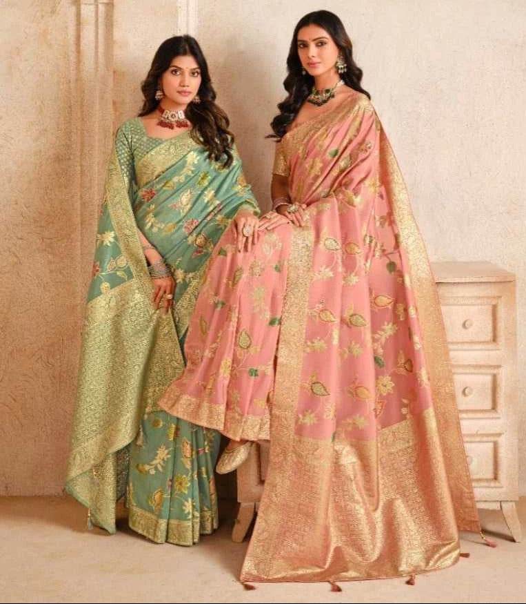 Zari Border Silk Saree - MYLUXURY LANE ENTERPRISE