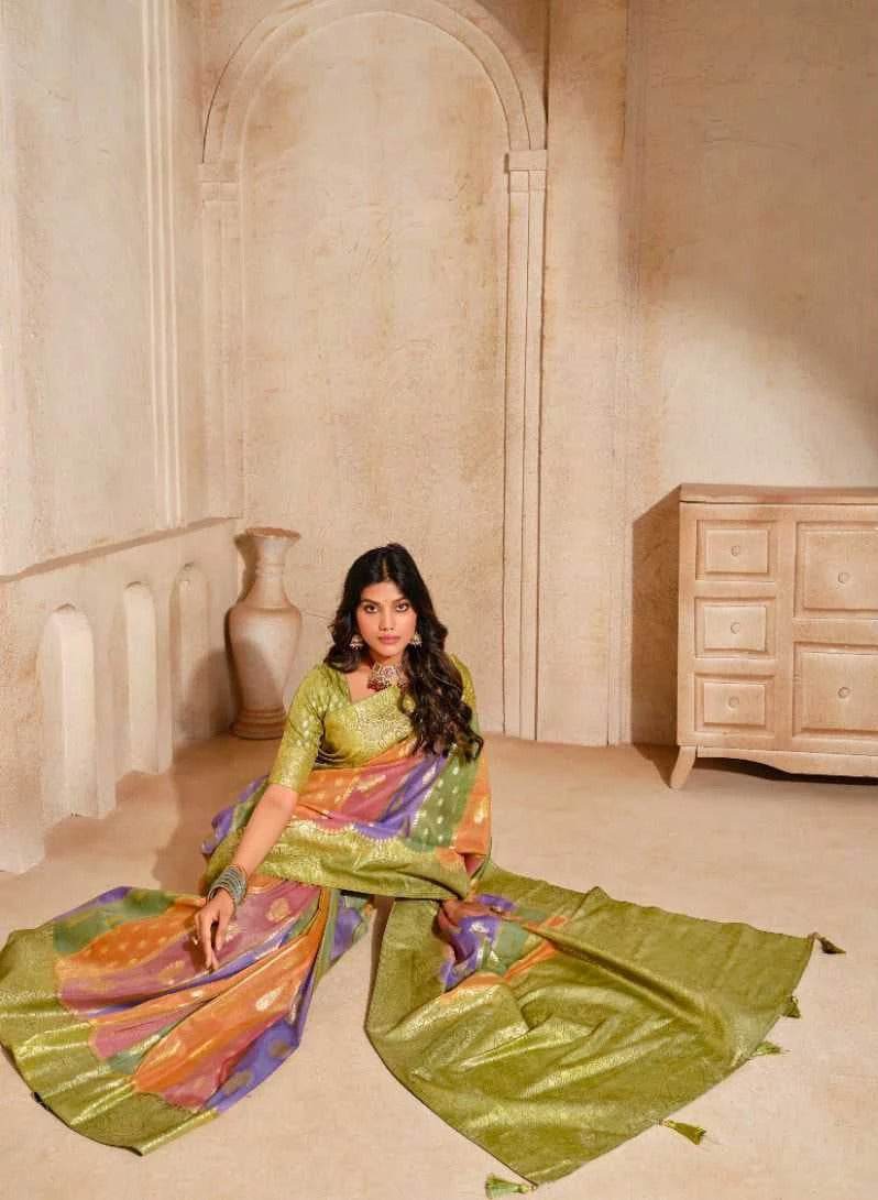 Zari Border Silk Saree - MYLUXURY LANE ENTERPRISE