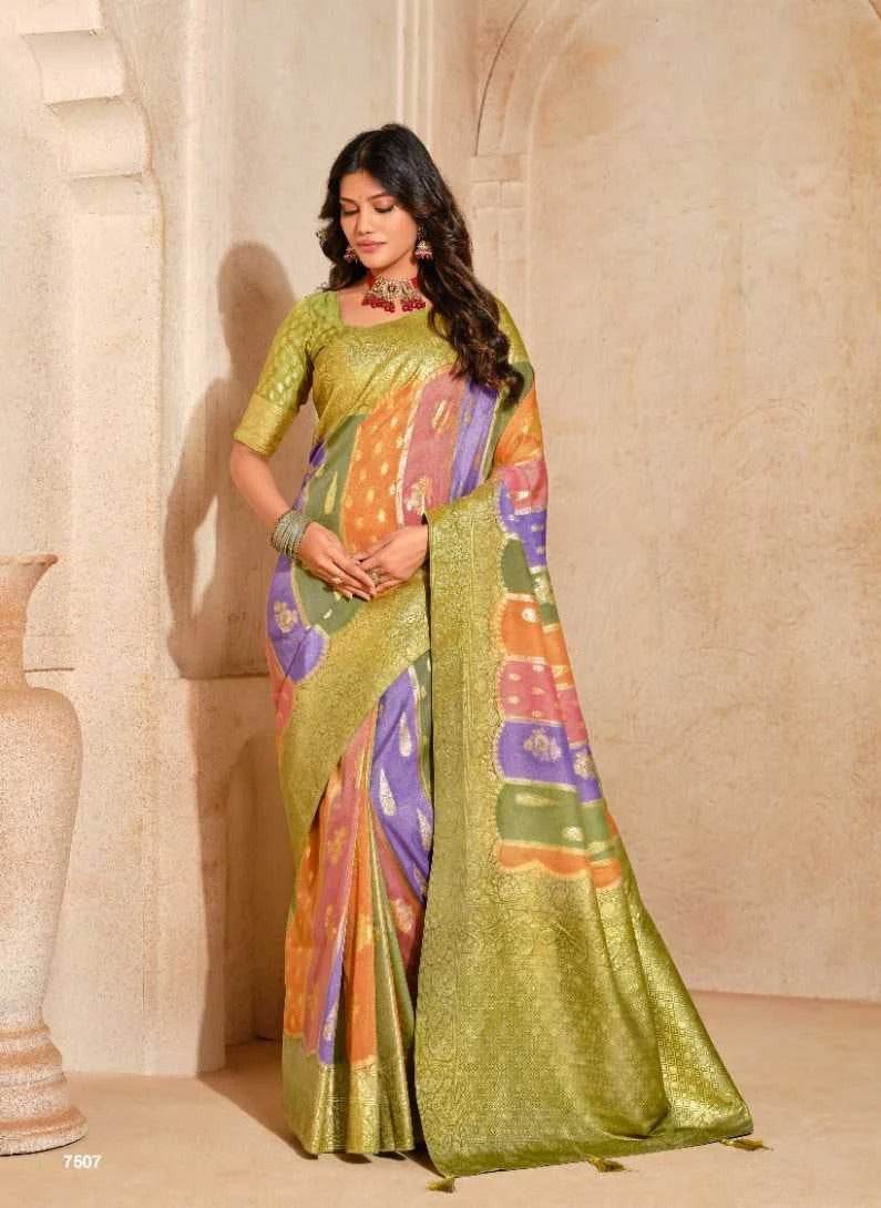 Zari Border Silk Saree - MYLUXURY LANE ENTERPRISE