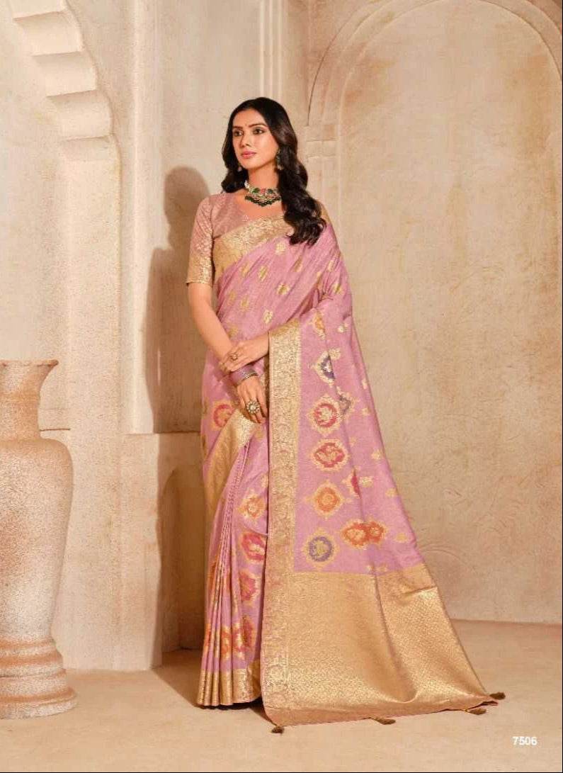 Zari Border Silk Saree - MYLUXURY LANE ENTERPRISE