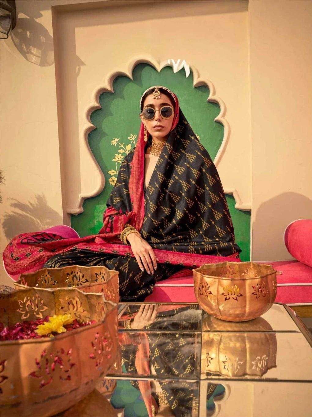 Party Wear Silk Saree - MYLUXURY LANE ENTERPRISE