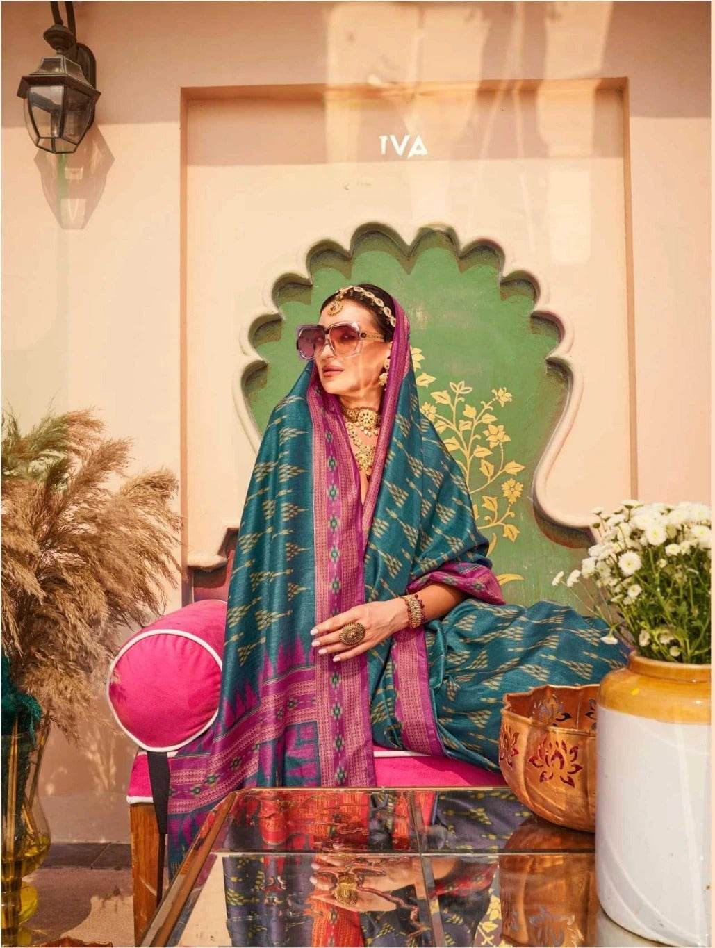 Party Wear Silk Saree - MYLUXURY LANE ENTERPRISE
