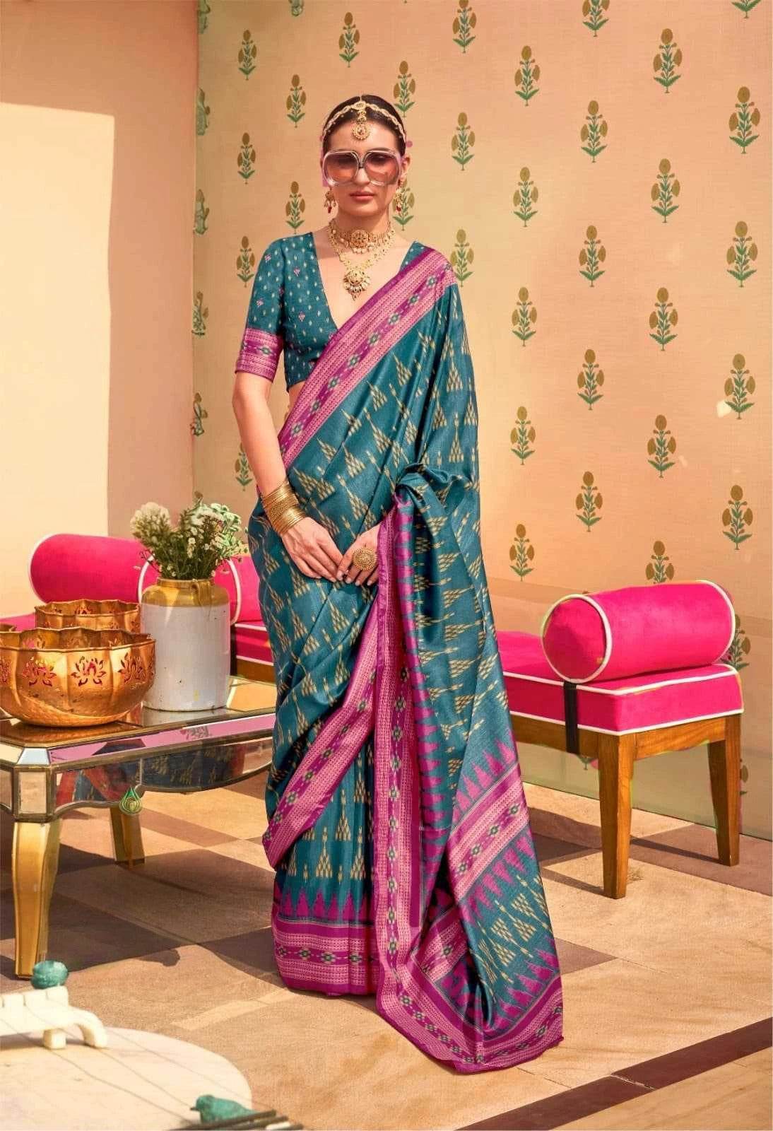 Party Wear Silk Saree - MYLUXURY LANE ENTERPRISE