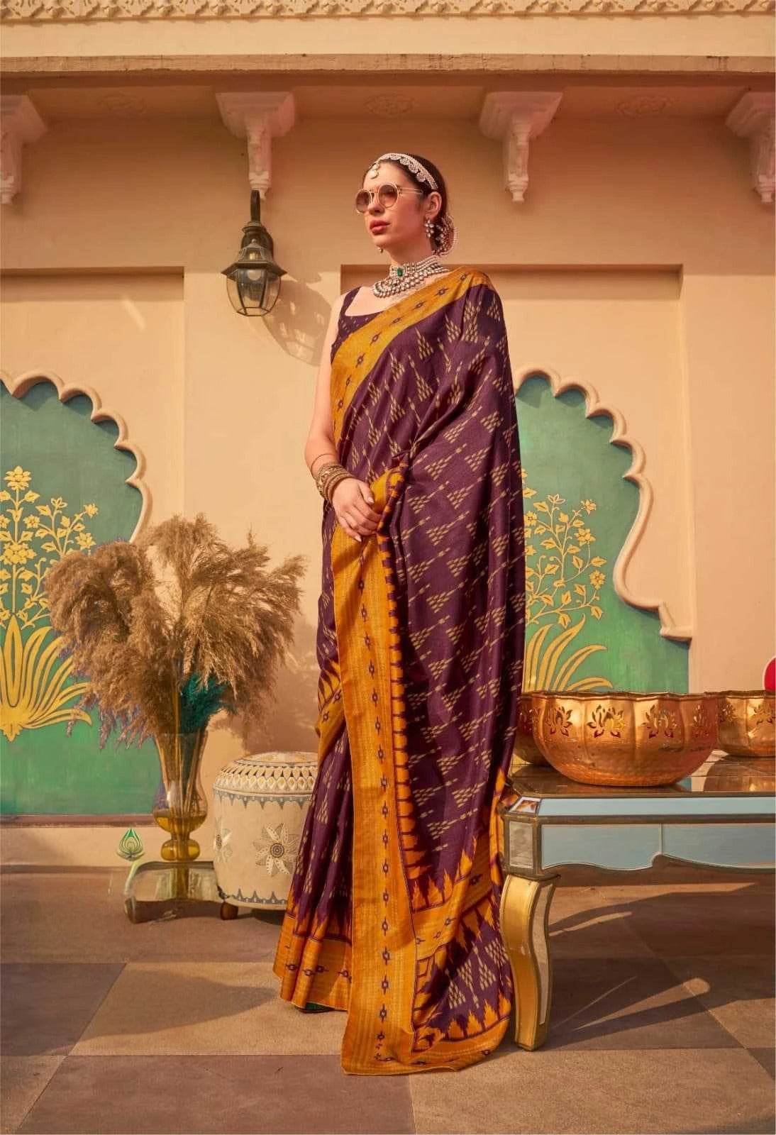 Party Wear Silk Saree - MYLUXURY LANE ENTERPRISE