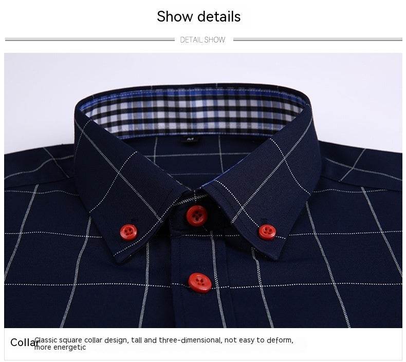 Fall Men's Shirts Long Sleeve Casual Slim Fit - MYLUXURY LANE ENTERPRISE