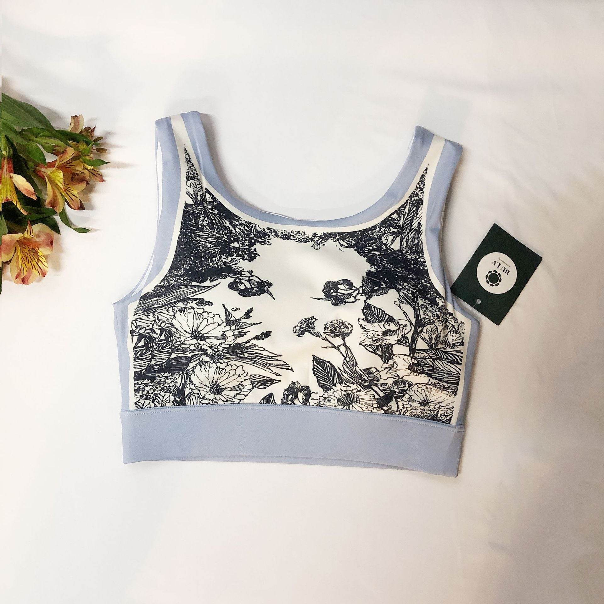 Women's Printed Vest Beautiful Back Wrapped Chest Shockproof Yoga Jacket - MYLUXURY LANE ENTERPRISE